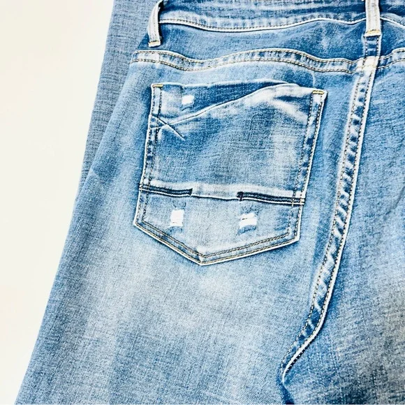 BKE jeans Payton Mid Rise Straight leg jeans distressed stretchy women Size 32 - Picture 10 of 12